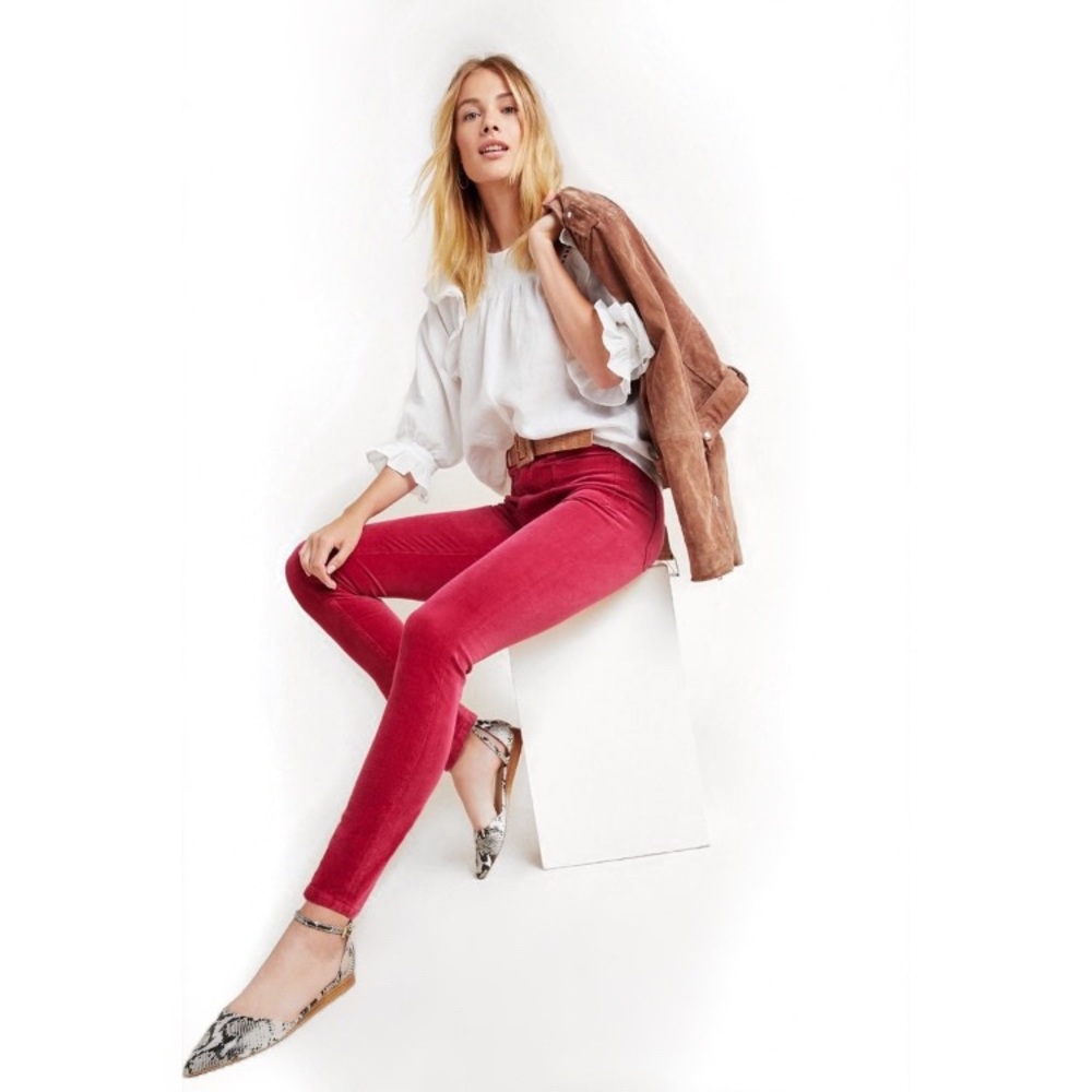 Pilcro And The Letter Press High Rise Skinny Pink